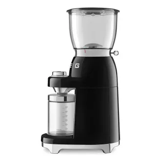 Smeg CGF11BLEU mlinac za kavu, 150 W, podesiva krupnoća, mlinac od nehrđajućeg čelika, posuda od tritana, crna