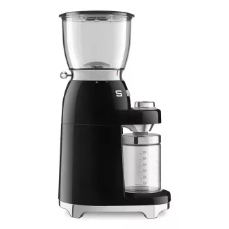 Smeg CGF11BLEU mlinac za kavu, 150 W, podesiva krupnoća, mlinac od nehrđajućeg čelika, posuda od tritana, crna