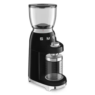 Smeg CGF11BLEU mlinac za kavu, 150 W, podesiva krupnoća, mlinac od nehrđajućeg čelika, posuda od tritana, crna