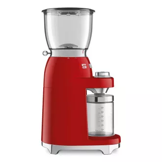Smeg CGF11RDEU mlinac za kavu, 150 W, podesiva krupnoća, mlinac od nehrđajućeg čelika, posuda od tritana, crvena
