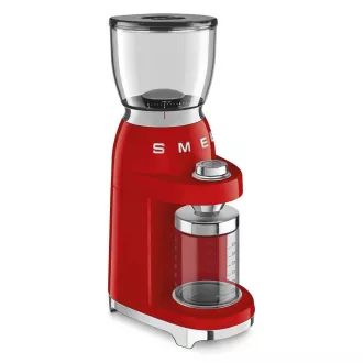 Smeg CGF11RDEU mlinac za kavu, 150 W, podesiva krupnoća, mlinac od nehrđajućeg čelika, posuda od tritana, crvena