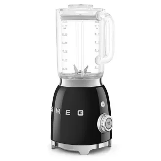Smeg blender BLF03BLEU, 800 W, 4 programa, pulsna funkcija, 18000 RPM, oštrica od nehrđajućeg čelika, Ice crush, 50's Style, crna