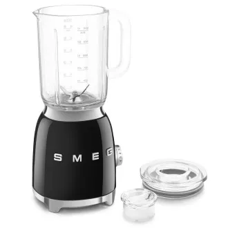 Smeg blender BLF03BLEU, 800 W, 4 programa, pulsna funkcija, 18000 RPM, oštrica od nehrđajućeg čelika, Ice crush, 50's Style, crna
