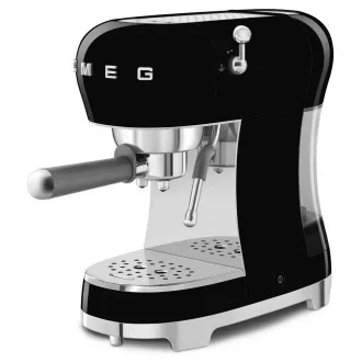 Smeg ECF02BLEU aparat za espresso kavu, poluga, 1350 W, 15 bara, termoblok, pasivni grijač šalica, crna Smeg ECF02BLEU aparat za espresso kavu, poluga, 1350 W, 15 bara, termoblok, pasivni grijač šalica, crna