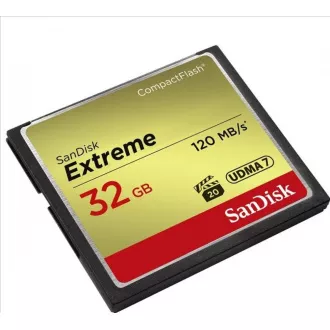 SanDisk Compact Flash 32 GB Extreme (R: 120 / W: 85 MB / s) UDMA7 SanDisk Compact Flash 32 GB Extreme (R: 120 / W: 85 MB / s) UDMA7
