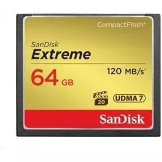 SanDisk Compact Flash 64 GB Extreme (R: 120 / W: 85 MB / s) UDMA7 SanDisk Compact Flash 64 GB Extreme (R: 120 / W: 85 MB / s) UDMA7