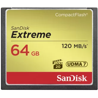 SanDisk Compact Flash 64 GB Extreme (R: 120 / W: 85 MB / s) UDMA7 SanDisk Compact Flash 64 GB Extreme (R: 120 / W: 85 MB / s) UDMA7