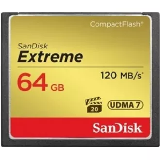 SanDisk Compact Flash 64 GB Extreme (R: 120 / W: 85 MB / s) UDMA7 SanDisk Compact Flash 64 GB Extreme (R: 120 / W: 85 MB / s) UDMA7