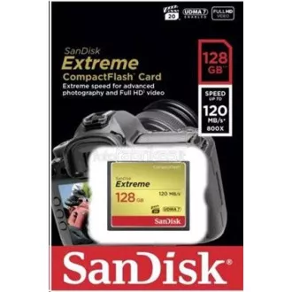 SanDisk Compact Flash kartica 128 GB Extreme (R:120/W:85 MB/s UDMA7)