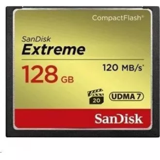 SanDisk Compact Flash kartica 128 GB Extreme (R:120/W:85 MB/s UDMA7)