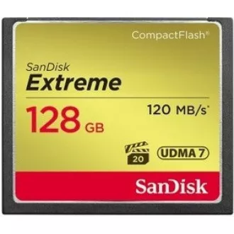 SanDisk Compact Flash kartica 128 GB Extreme (R:120/W:85 MB/s UDMA7)