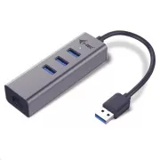 i-tec USB 3.0 metalni HUB s 3 priključka + gigabitni Ethernet adapter