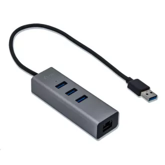 i-tec USB 3.0 metalni HUB s 3 priključka + gigabitni Ethernet adapter