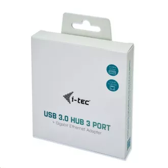 i-tec USB 3.0 metalni HUB s 3 priključka + gigabitni Ethernet adapter