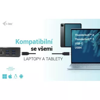 i-tec USB-C Quattro Display Docking Station s napajanjem od 85 W