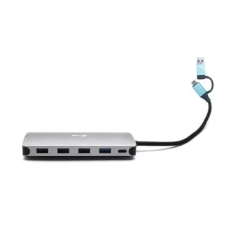 i-tec USB 3.0 USB-C/Thunderbolt 3x Display Metal Nano Dock s LAN-om, PD 100 W