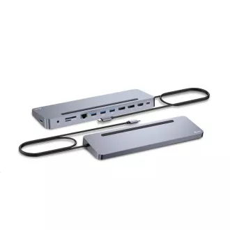 i-tec USB-C metalna ergonomska 4K 3x priključna stanica za zaslon, PD 100 W i-tec USB-C metalna ergonomska 4K 3x priključna stanica za zaslon, PD 100 W