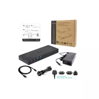 i-tec USB-C priključna stanica s tri zaslona Gen 2, PD 100 W