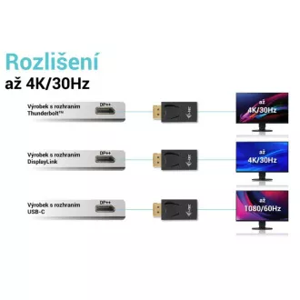 i-tec pasivni DisplayPort na HDMI adapter (maks. 4K/30Hz)