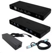 i-tec univerzalna priključna stanica s dva 4K zaslona, isporuka snage 85 W + i-tec USB-C punjač 100 W