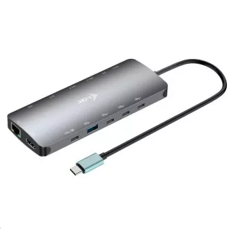 i-tec USB-C metalni Nano 3x Display Dock, 2x HDMI 1x USB-C video, napajanje 140 W