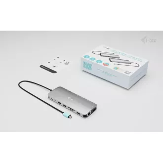 i-tec USB-C metalni Nano 3x Display Dock, 2x HDMI 1x USB-C video, napajanje 140 W