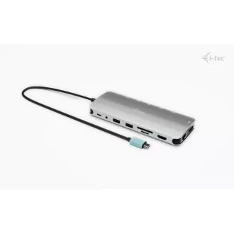 i-tec USB-C metalni Nano 3x Display Dock, 2x HDMI 1x USB-C video, PD 140W + univerzalni punjač 140W