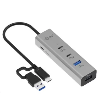 i-tec Univerzalni metalni punjač HUB 2x USB-C + 2x USB-A priključak, PD 85W