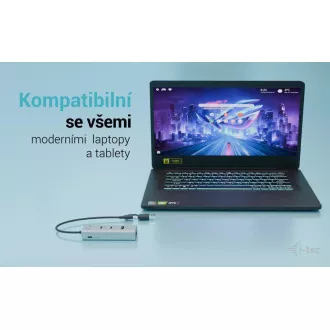 i-tec Univerzalni metalni punjač HUB 2x USB-C + 2x USB-A priključak, PD 85W
