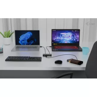 i-tec Univerzalni KVM HUB 2x USB-C + 2x USB-A 3.0 priključak