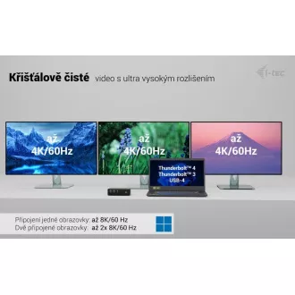 i-tec Thunderbolt 5 Quattro priključna stanica za zaslon, napajanje 140 W i-tec Thunderbolt 5 Quattro priključna stanica za zaslon, napajanje 140 W