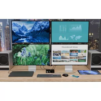 i-tec Thunderbolt 5 Quattro priključna stanica za zaslon, napajanje 140 W i-tec Thunderbolt 5 Quattro priključna stanica za zaslon, napajanje 140 W