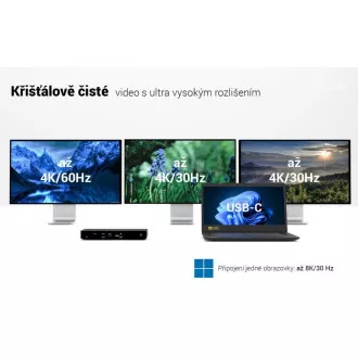 i-tec Thunderbolt4 3x priključna stanica za zaslon, napajanje 96 W i-tec Thunderbolt4 3x priključna stanica za zaslon, napajanje 96 W