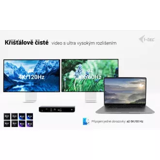 i-tec Thunderbolt4 3x priključna stanica za zaslon, napajanje 96 W i-tec Thunderbolt4 3x priključna stanica za zaslon, napajanje 96 W