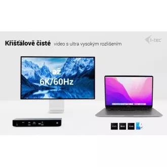 i-tec Thunderbolt4 3x priključna stanica za zaslon, napajanje 96 W i-tec Thunderbolt4 3x priključna stanica za zaslon, napajanje 96 W