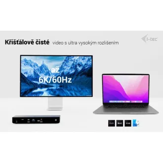 i-tec Thunderbolt4 3x priključna stanica za zaslon, napajanje 96 W i-tec Thunderbolt4 3x priključna stanica za zaslon, napajanje 96 W