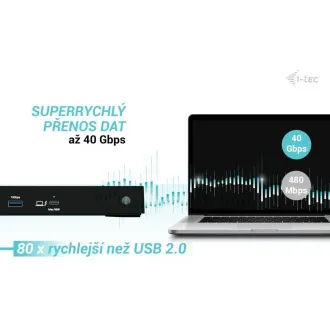 i-tec Thunderbolt4 3x priključna stanica za zaslon, napajanje 96 W i-tec Thunderbolt4 3x priključna stanica za zaslon, napajanje 96 W