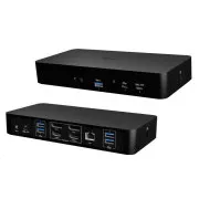 i-tec Univerzalna inteligentna priključna stanica za dva zaslona, napajanje 100 W