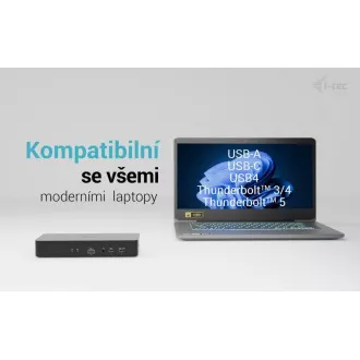 i-tec Univerzalna inteligentna priključna stanica za dva zaslona, napajanje 100 W i-tec Univerzalna inteligentna priključna stanica za dva zaslona, napajanje 100 W