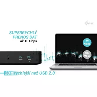 i-tec USB-C inteligentna priključna stanica s tri zaslona, napajanje 100 W i-tec USB-C inteligentna priključna stanica s tri zaslona, napajanje 100 W