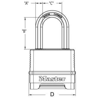 Kombinirani lokot Master Lock - Excell - 56 mm Kombinirani lokot Master Lock - Excell - 56 mm