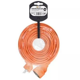 Solight produžni kabel - konektor, 1 utičnica, 10 m, 3 x 1 mm2, narančasti
