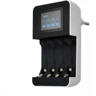 Solight punjač s LCD zaslonom, AC 230V, 450mA, 4 kanala, AA / AAA, mikroprocesorski upravljan