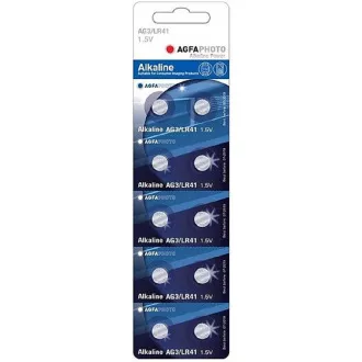 AgfaPhoto gumb alkalna baterija LR41-LR736-AG3-384-392, blister 10kom