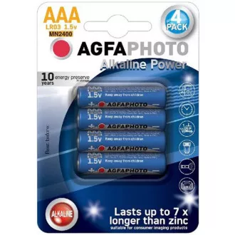 AgfaPhoto Power alkalna baterija LR03 / AAA, blister 4kom