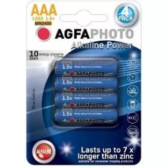 AgfaPhoto Power alkalna baterija LR03 / AAA, blister 4kom