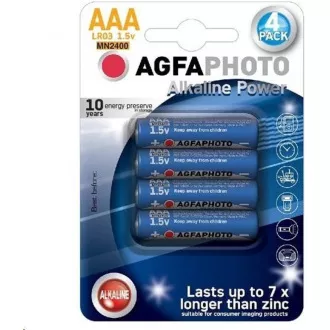 AgfaPhoto Power alkalna baterija LR03 / AAA, blister 4kom