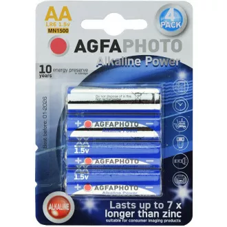 AgfaPhoto Power alkalna baterija LR06/AA, blister 4 kom