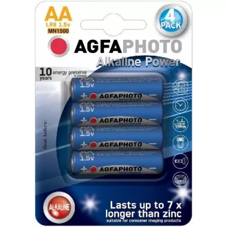 AgfaPhoto Power alkalna baterija LR06/AA, blister 4 kom