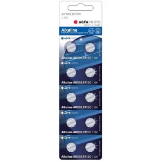 AgfaPhoto gumb alkalna baterija LR54-LR1130-AG10-389-390, blister 10kom